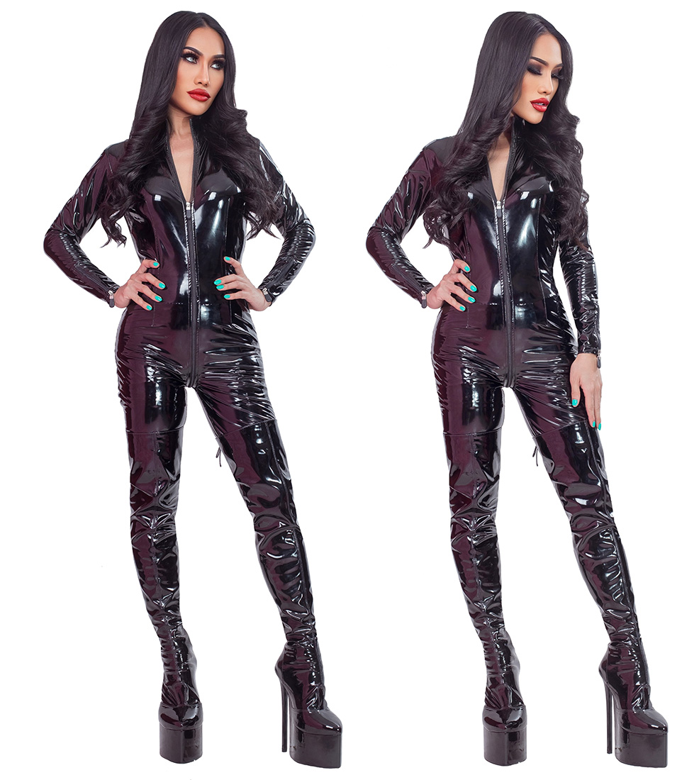 over knee pvc boots 8 inch 1